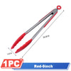 Silicone BBQ Grilling Tongs - Non-Stick Kitchen Cooking Utensils