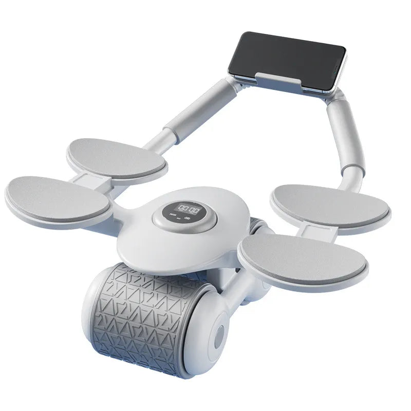 Timer-equipped Silent Abdominal Muscle Roller