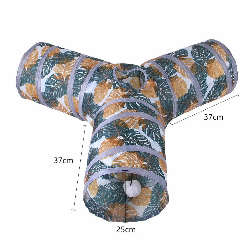 Kitty Tunnel Tube Pet Toy with Peek Hole