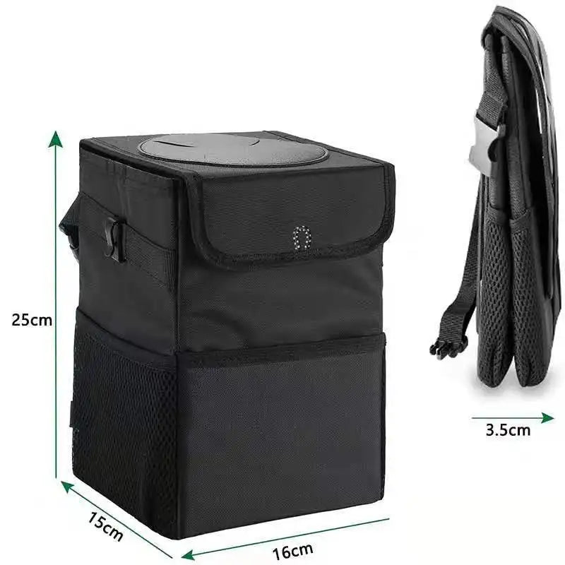 Waterproof Car Trash Can - Portable Organizer for Car Garbage