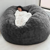 Soft and Warm 180x90cm Fur Bean Bag Bed Cover for Comfortable Living Room Furniture