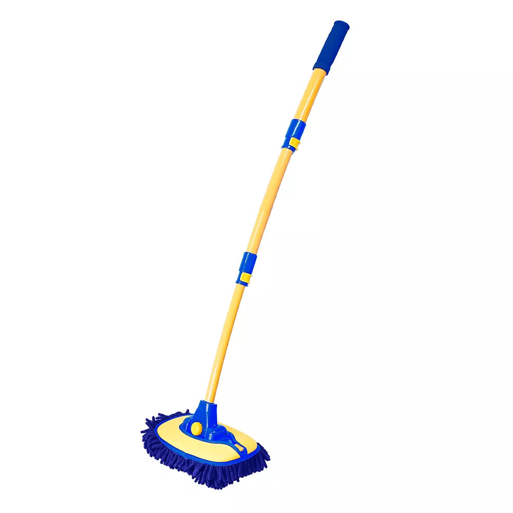 Telescopic Long Handle Car Cleaning Brush with Super Absorbent Chenille Bristles