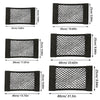 Car Rear Trunk Storage Net - Elastic Mesh Bag with Magic Sticker - 25 x 30cm