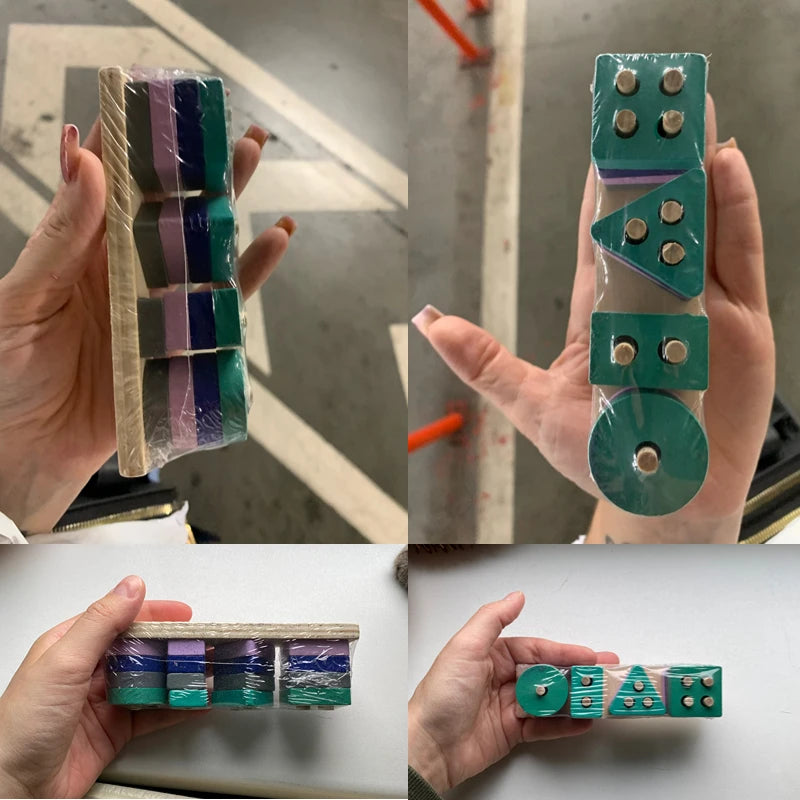 Mini Montessori Wooden Building Blocks
