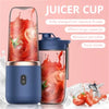 Portable Electric Juicer and Smoothie Blender - Pink Juicer & Sports Cup