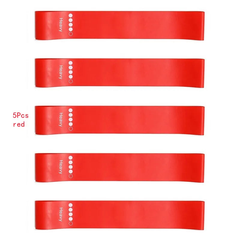 5-Piece Yoga Resistance Rubber Bands Set