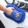 Blue Microfiber Chenille Car Wash Sponge for Cleaning and Care