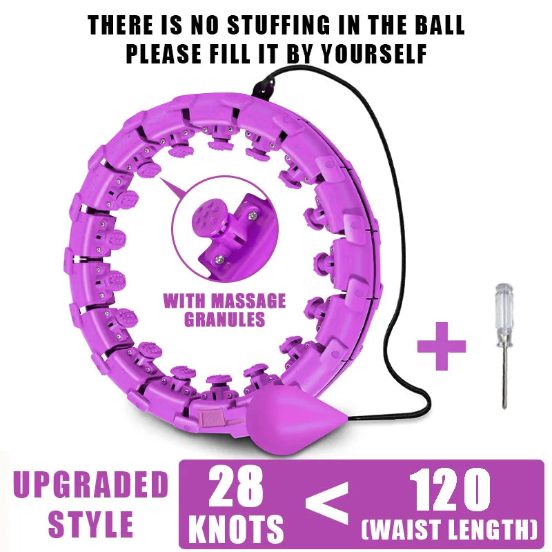 Adjustable Weighted Slimming Hoop for Abdominal Exercise at Home