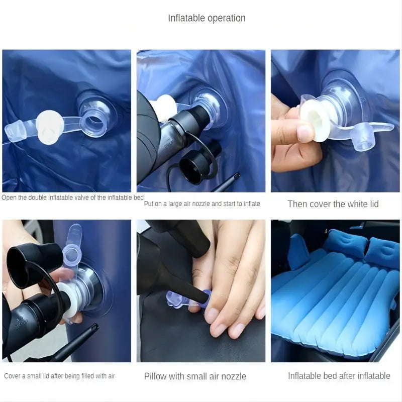 Ultra-Soft Inflatable Car Travel Bed for Comfort