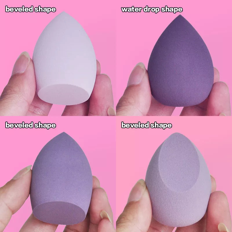 4pcs Versatile Makeup Sponge Powder Puffs: Beauty Essentials