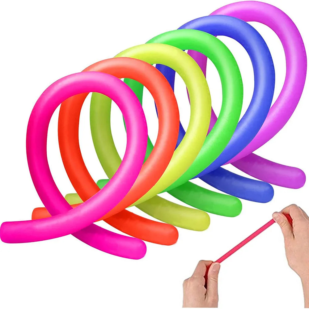 6-Pack Stretchy String Sensory Fidget Toys for Stress Relief