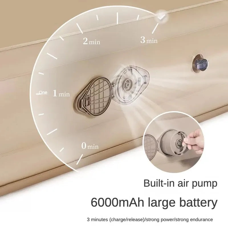 Inflatable Mattress with Built-in Electric Pump for Camping