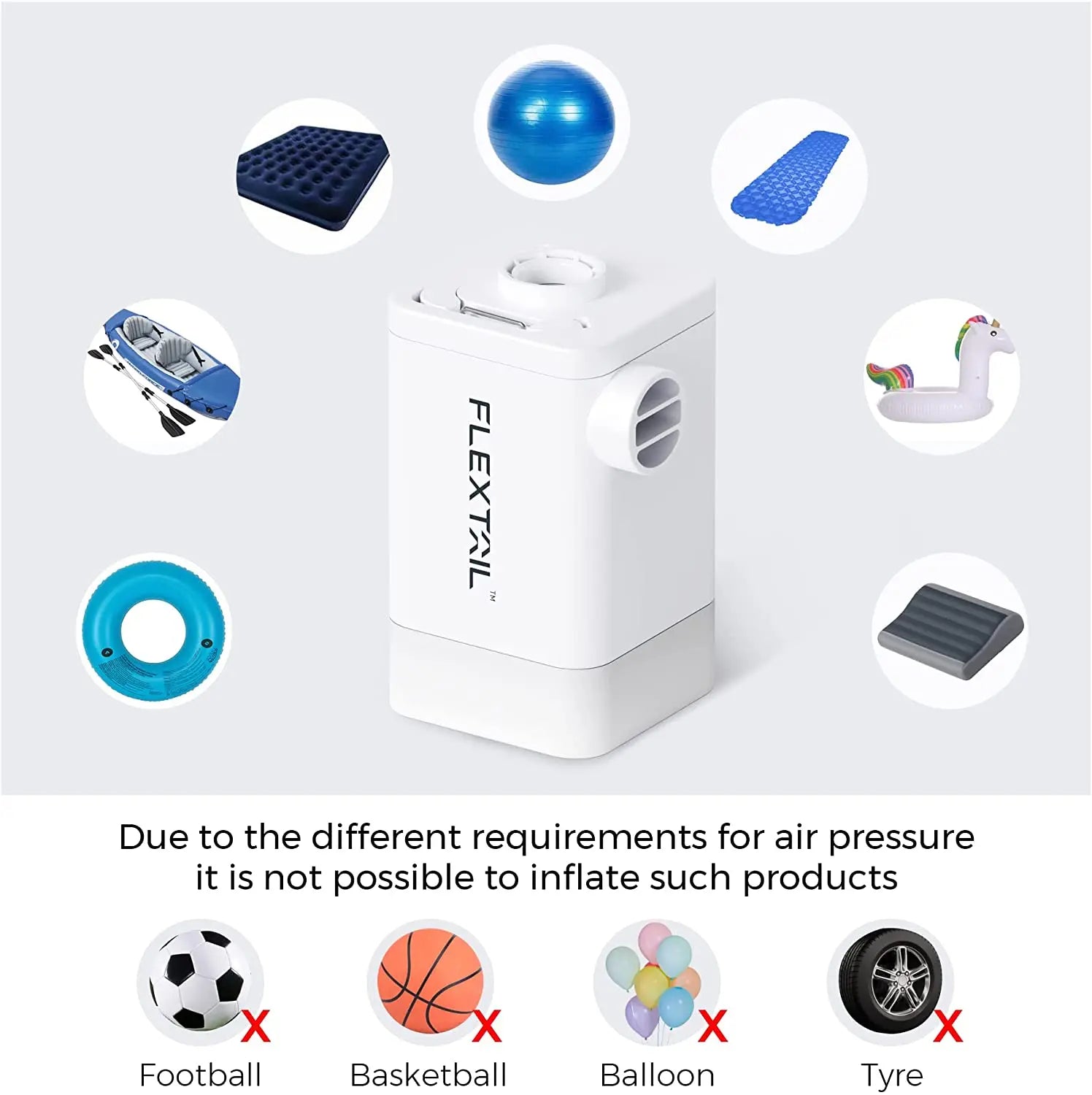 Ultralight Rechargeable Air Pump with Lantern