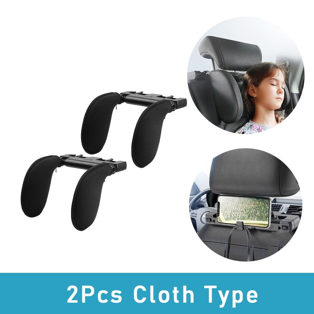 Adjustable Car Seat Headrest Pillow for Travel - U-Shaped