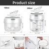 Electric Mini Food Chopper - USB Portable Kitchen Gadgets for Garlic, Meat, and Vegetables