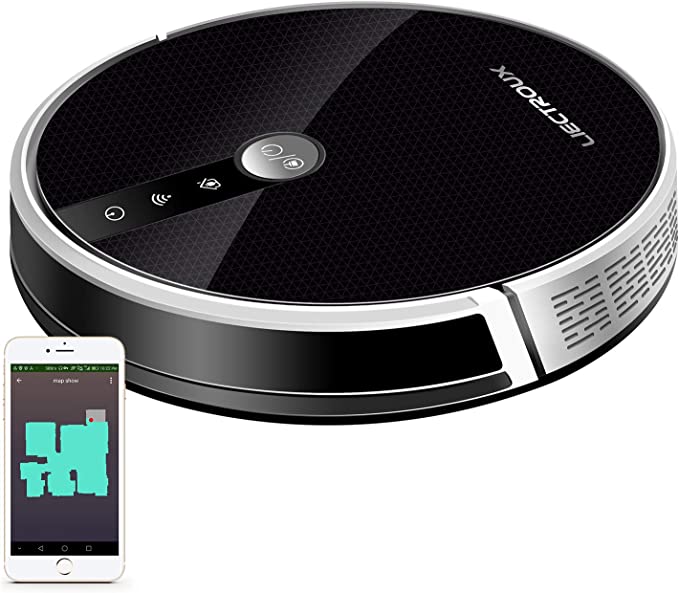 Robot Vacuum Cleaner - AI Map Navigation, WiFi App, Electric Water Tank, Wet Mop