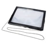 Full Page Reading Magnifier with 4 LED Lights - 3X Magnification