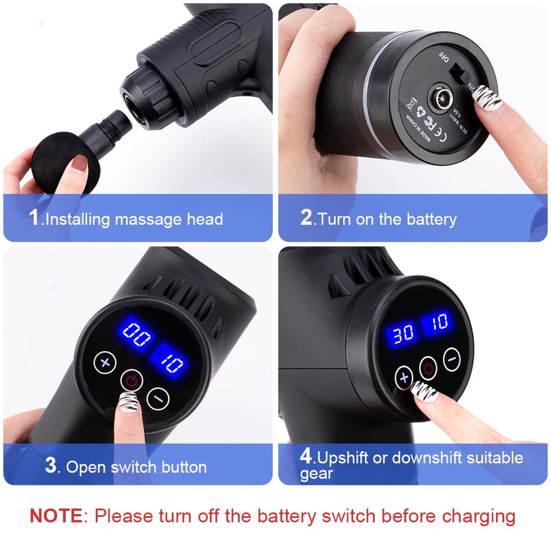 High-Frequency Muscle Massage Gun