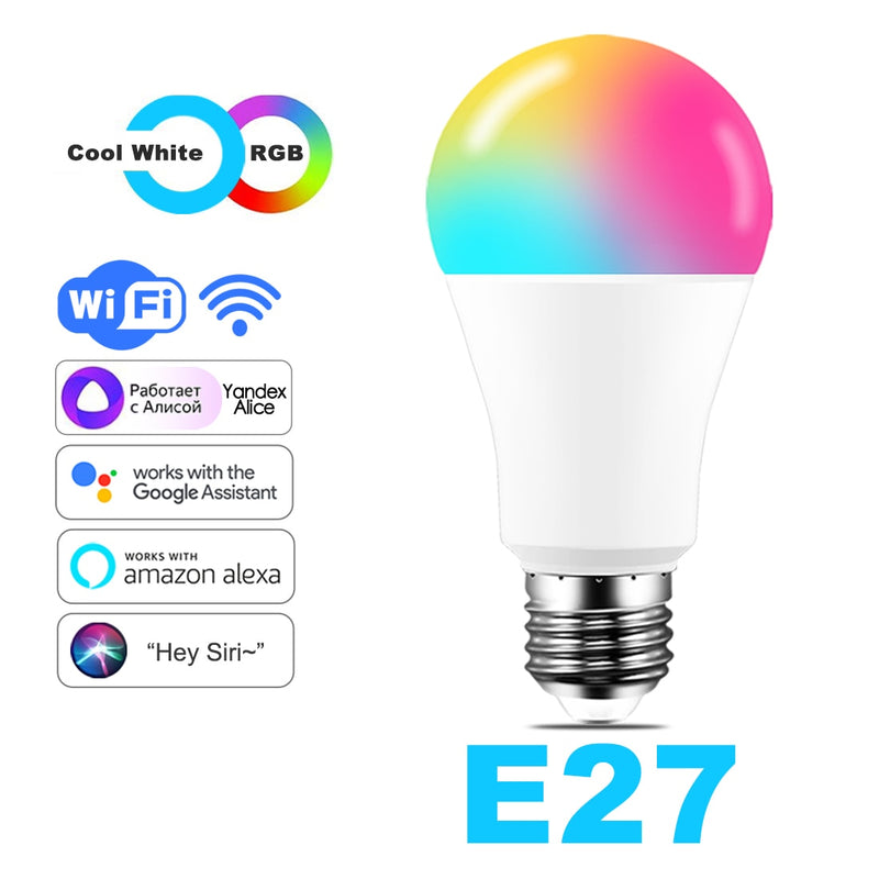 WiFi Smart Light Bulb - RBG/Warm/Cool