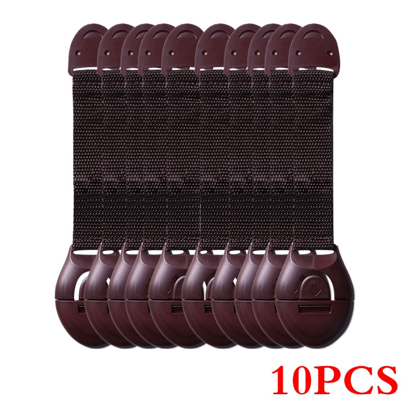 Drawer & Cupboard Safety Locks - Pack of 10