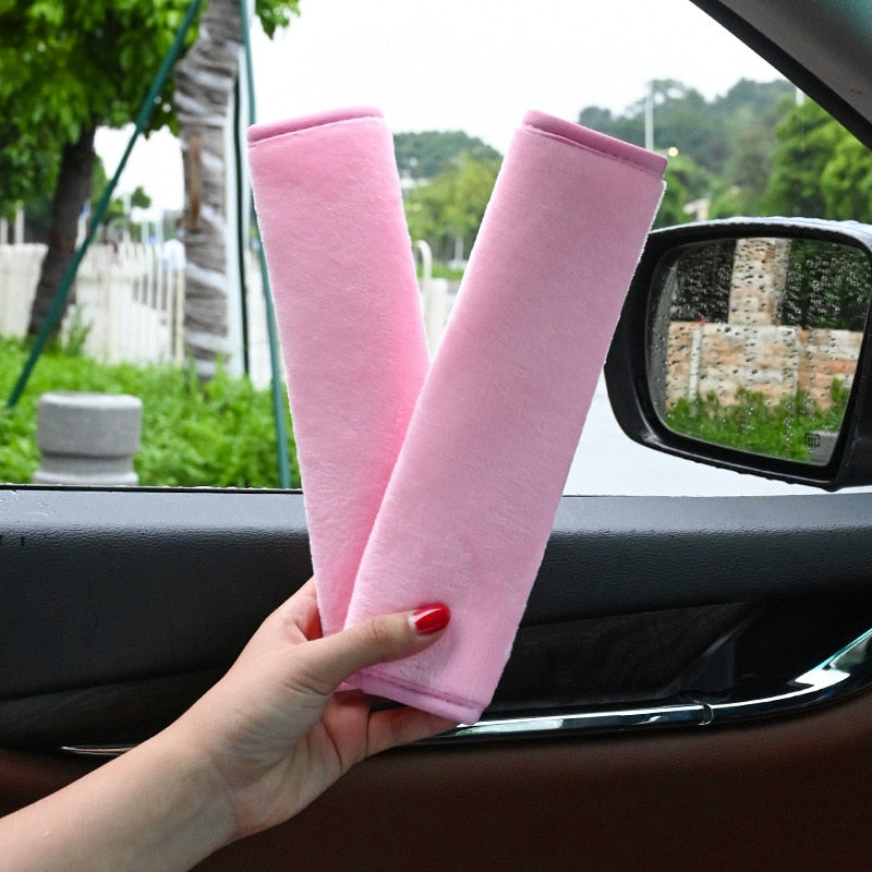 Seat Belt Covers - Strap-On Padded Cushion (Set of 2)