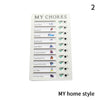 Mini Plastic Board Chore Tracker Chart