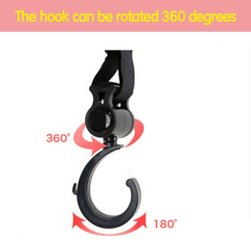 Pram/Stroller Hooks - Clip On