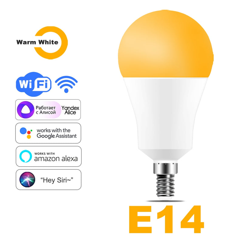 WiFi Smart Light Bulb - RBG/Warm/Cool
