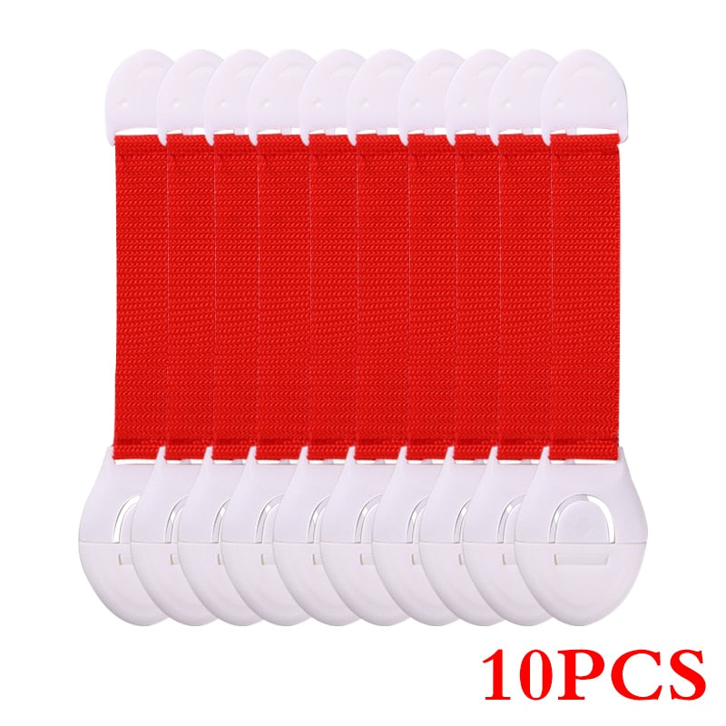 Drawer & Cupboard Safety Locks - Pack of 10