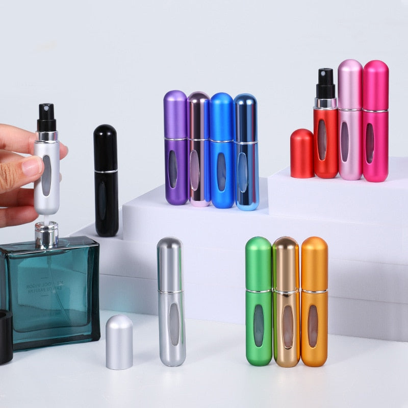 Portable 5ml Perfume Atomizer - Travel-Friendly Refillable Container