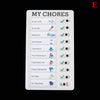Mini Plastic Board Chore Tracker Chart