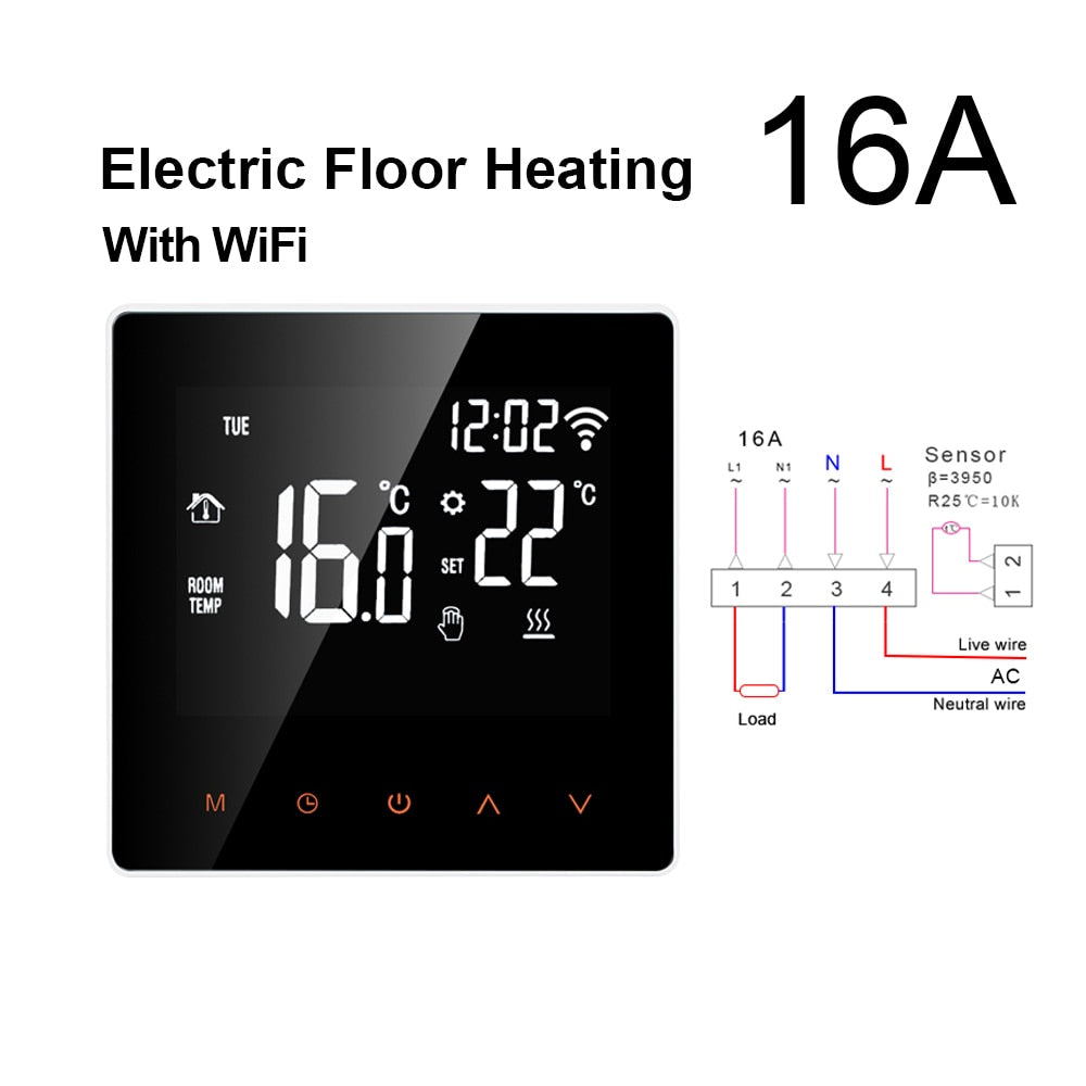 AVATTO Tuya WiFi Smart Thermostat - Remote Temperature Control for Google Home and Alexa