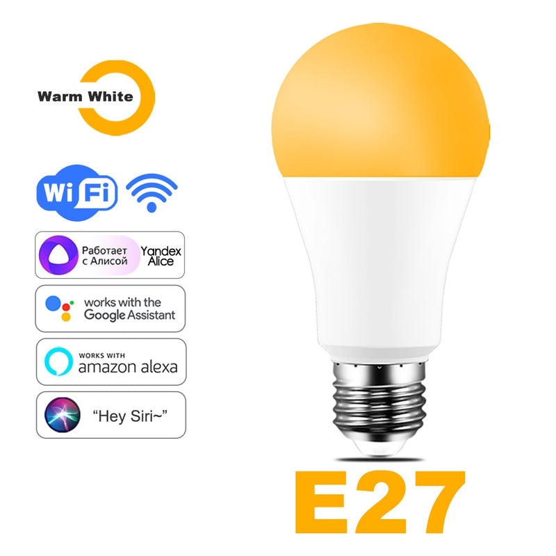 WiFi Smart Light Bulb - RBG/Warm/Cool