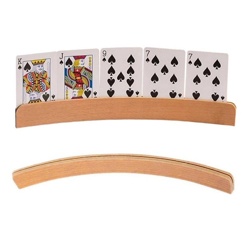 Wooden Card Holder Stand for Card Games