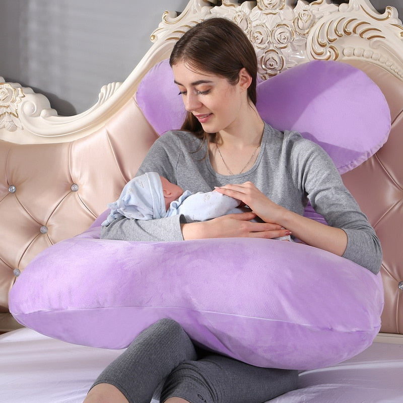 U-Shaped Pregnancy Pillow - Multi-Function Lumbar Support for Pregnant Women