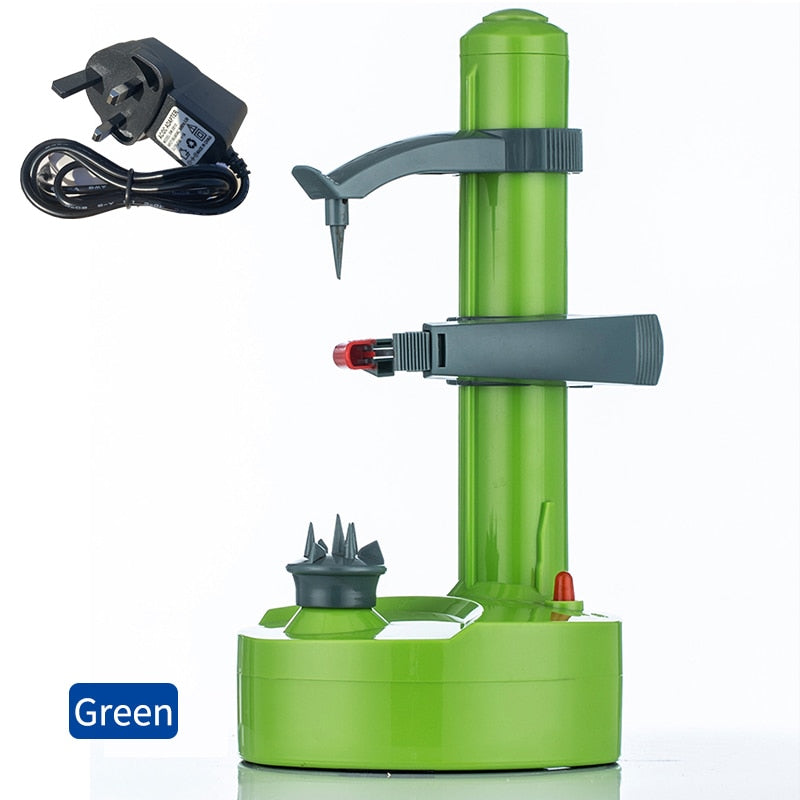 Electric Fruit & Vegetable Peeler - Automatic Battery Operated Machine - Easy-to-use Kitchen Tool Utensil