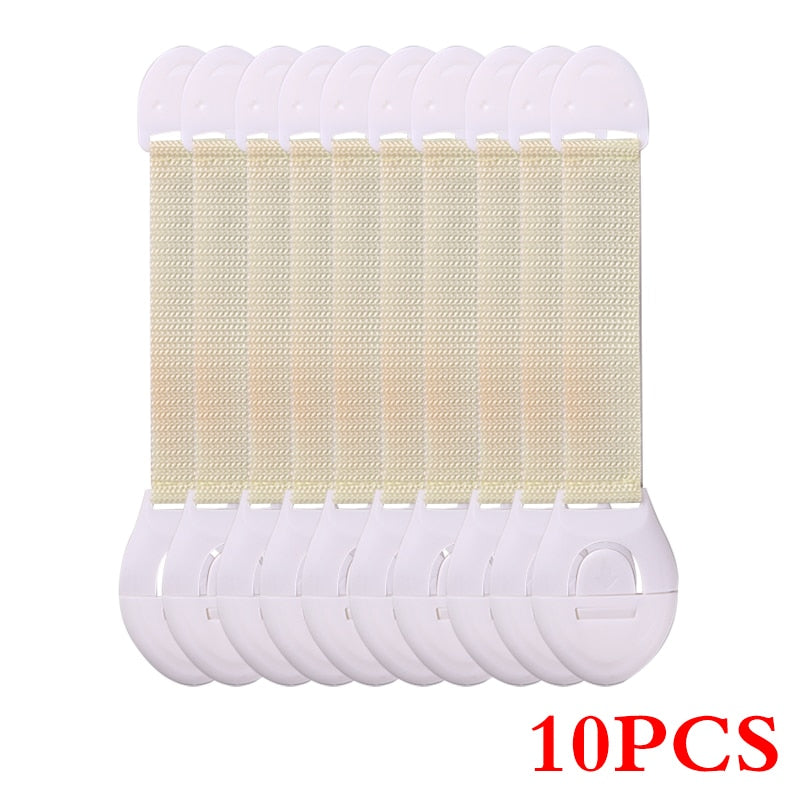 Drawer & Cupboard Safety Locks - Pack of 10