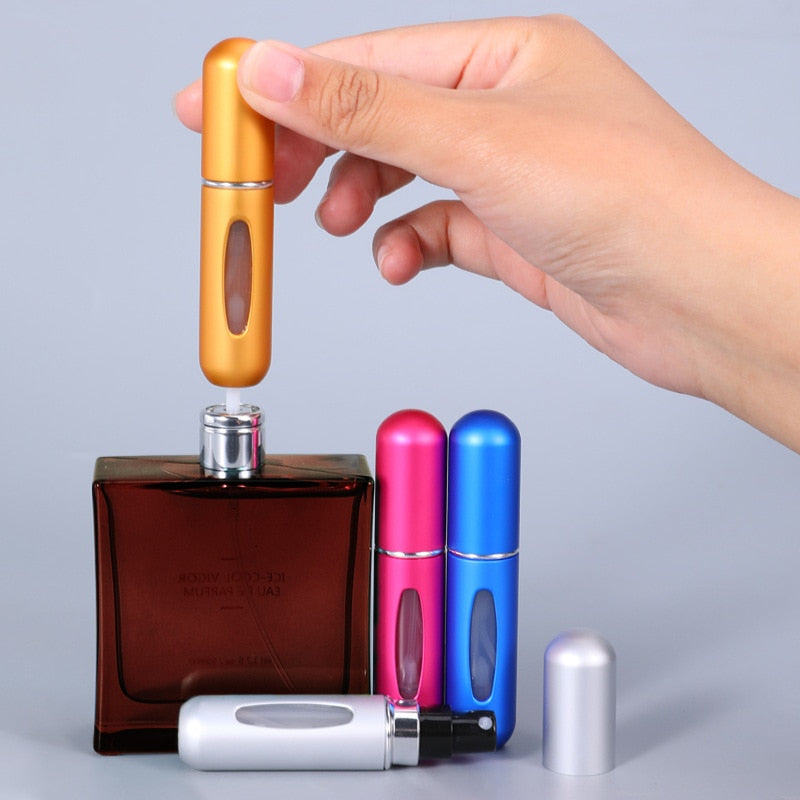 Portable 5ml Perfume Atomizer - Travel-Friendly Refillable Container