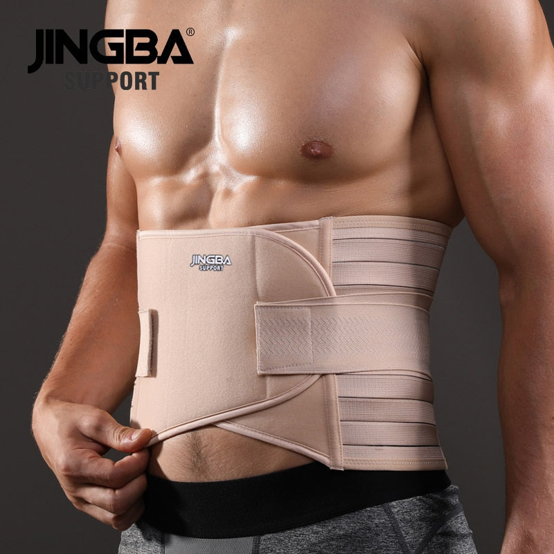 JINGBA SUPPORT Slimming Waist Trainer Belt for Men - Back Support and Fitness Belt