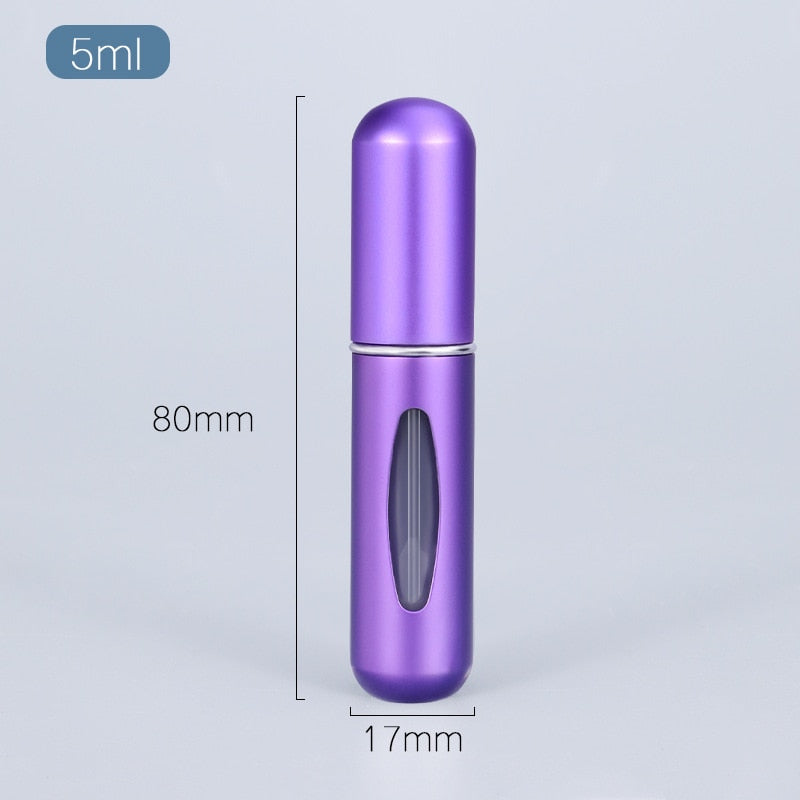 Portable 5ml Perfume Atomizer - Travel-Friendly Refillable Container