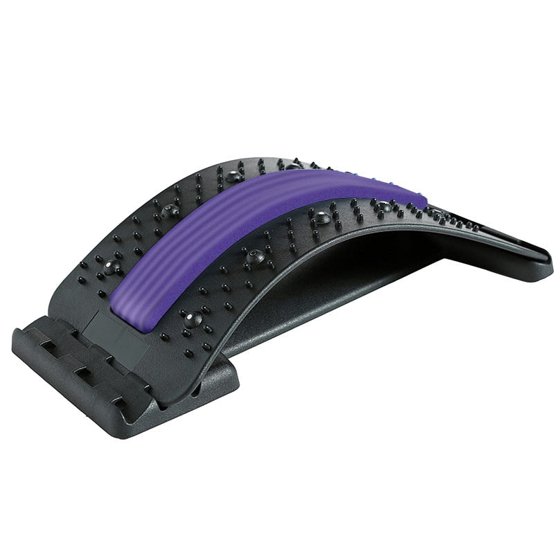 Multi-level Adjustable Back Massager Stretcher - Spine Support Pain Relief & Relaxation