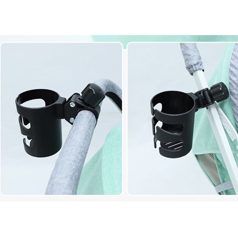 Baby Stroller Cup Holder - Universal 360 Degree Rotatable Holder