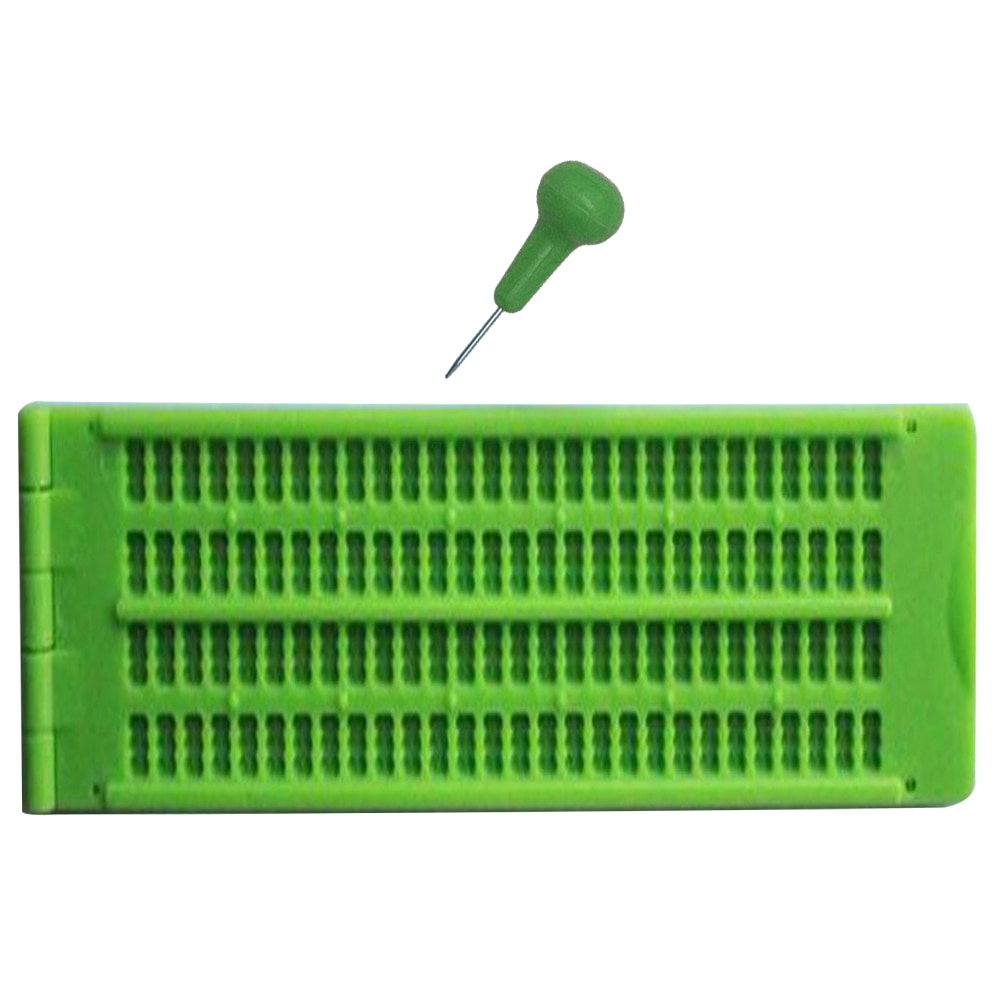 Braille Writing Slate - 4x28 Cells - Lime Green
