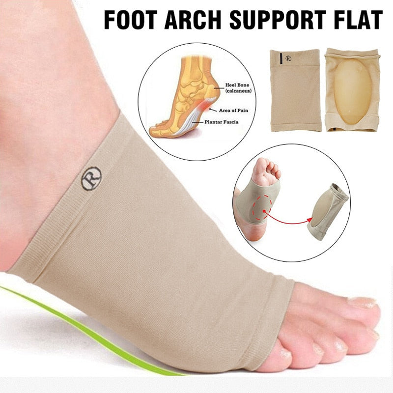 Arch Support - Plantar Fasciitis Foot Care - Flat Foot Pain Relief (Set of 2)