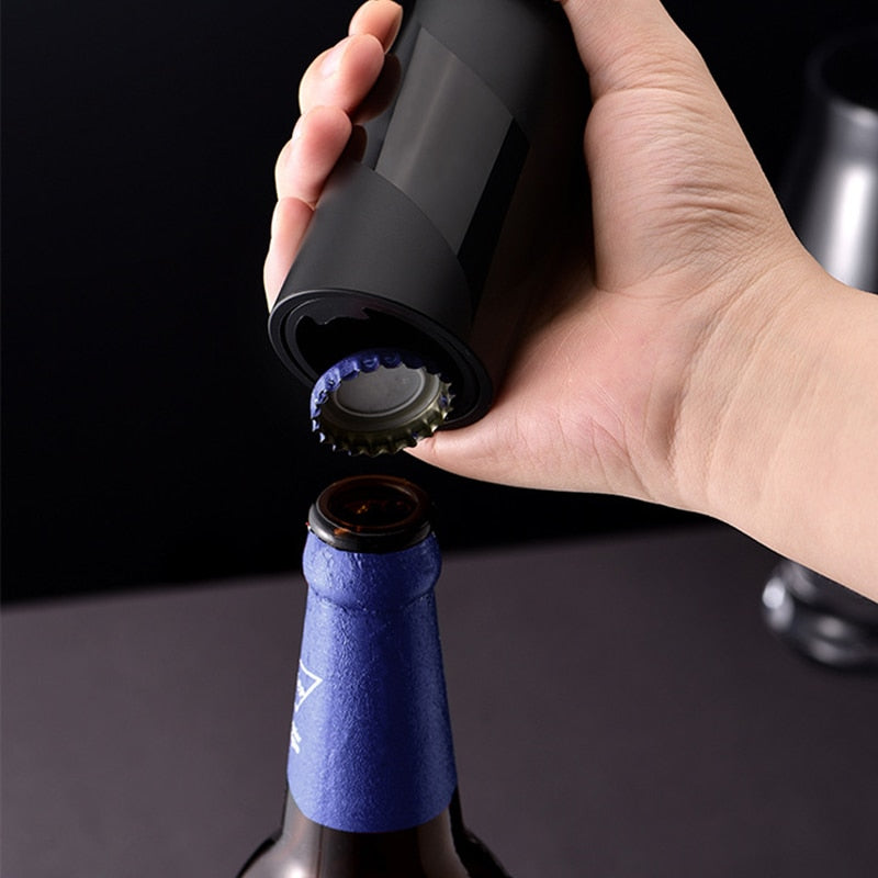 Automatic Bottle Opener - Push Down to Open