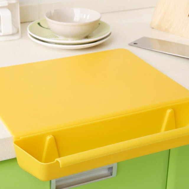 2-in-1 Creative Frosted Chopping Board - Cutting Board with Slot