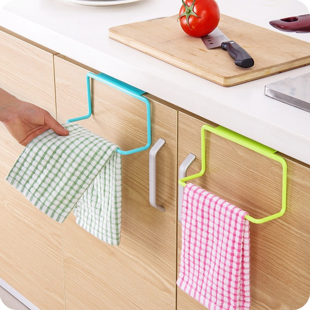 Hanging Towel Rack Organizer - Kitchen and Bathroom Accessories