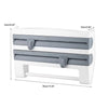 4-in-1 Kitchen Organizer - Paper Towel, Cling Film, Sauce Bottle, and Tin Foil Holder