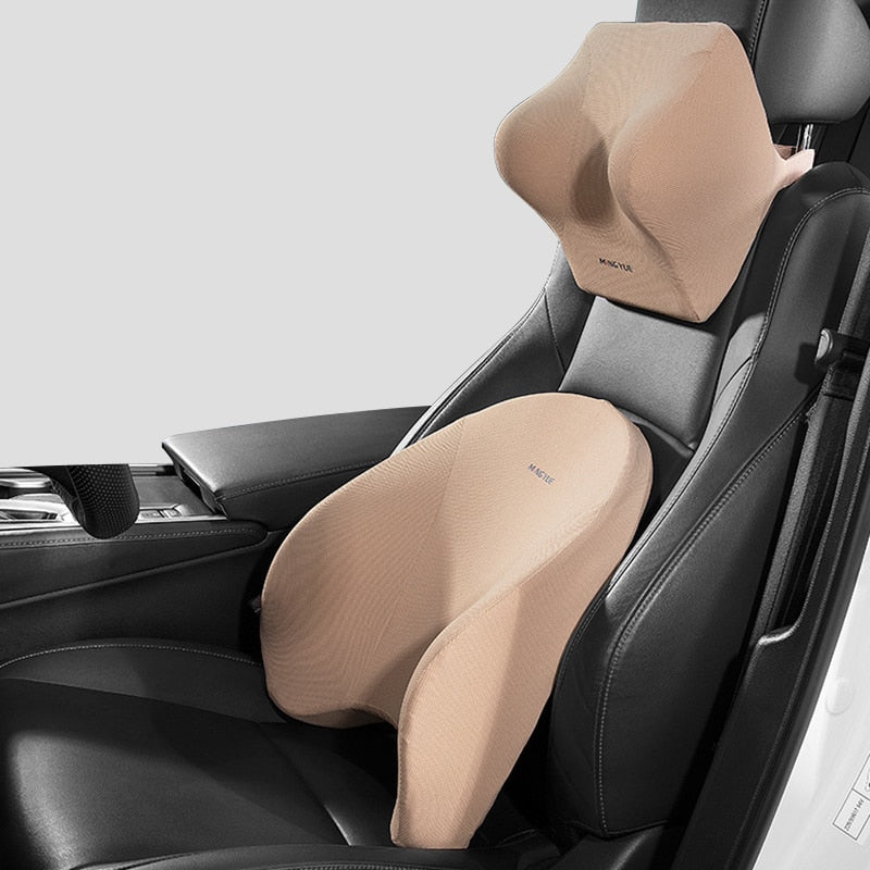 Universal Car Lumbar and Neck Support Pillow Set