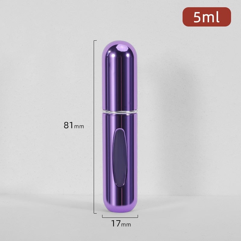 Portable 5ml Perfume Atomizer - Travel-Friendly Refillable Container